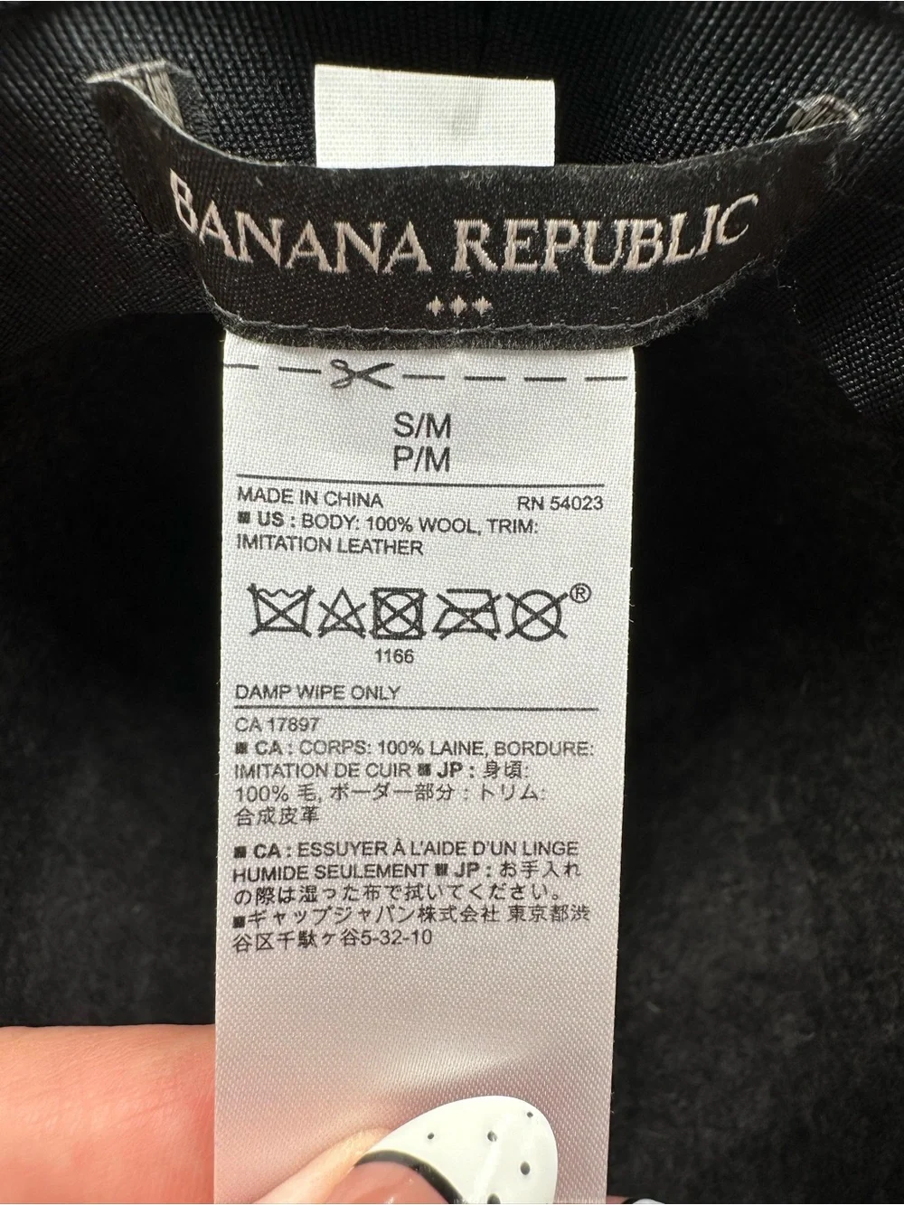 Banana Republic Wool Felt Wide Brim Fedora Hat Women S Charcoal Gray